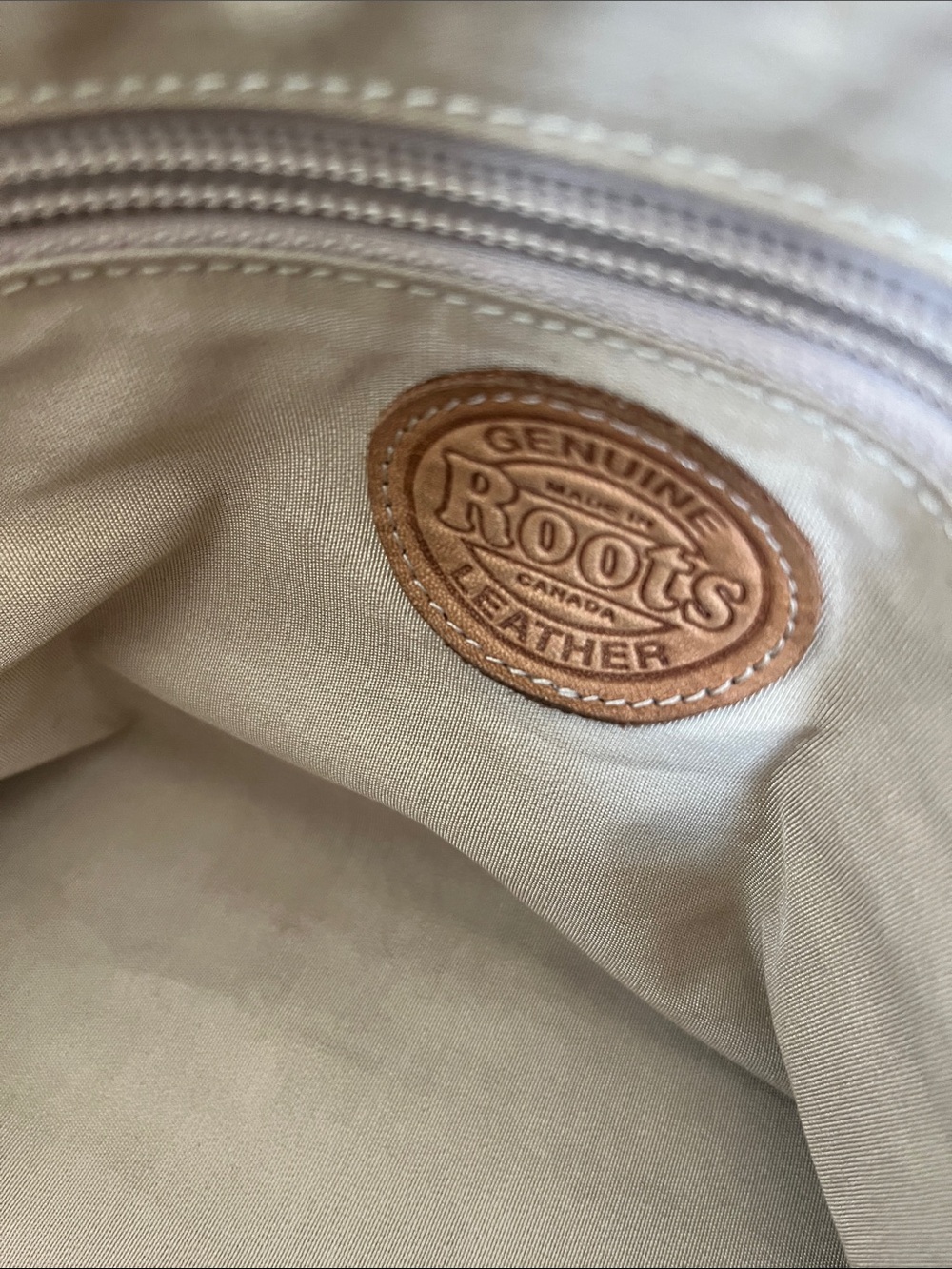 Roots Tan Leather Satchel Bag - Picture 9 of 14